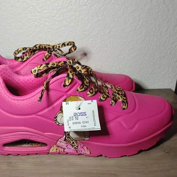 Skechers Uno Dr. Bombay Snoop Dogg Pink Lifestyle Sneakers Shoes - Picture 4 of 9